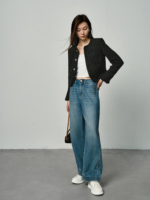 高级感小香风 保暖羊毛 显瘦短款外套FO4504239 商品图8