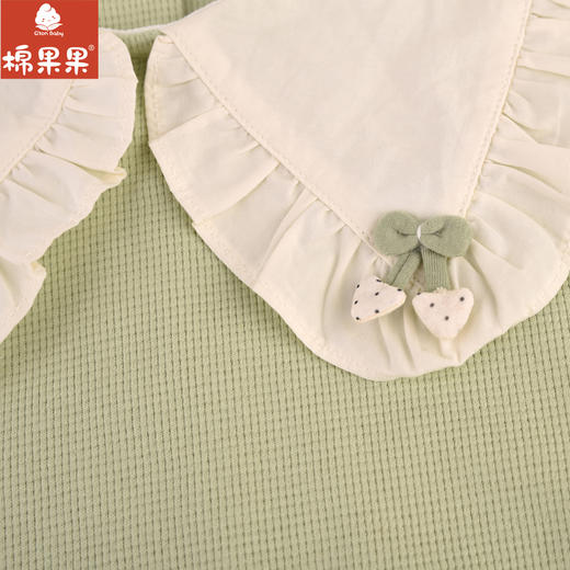 棉果果专柜同款春季新品女童纯棉质感翻领套头卫衣M122180224024 商品图2