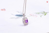 【依凝】18k金镶薰衣草紫色蓝宝石吊坠 商品缩略图3