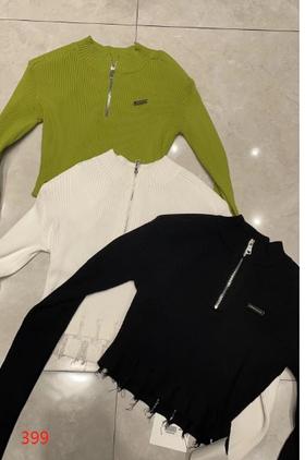 【门店同款】ENJOY春季下摆毛边垫肩针织 150355157