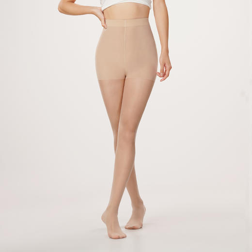 都市丽人强塑丝袜女包芯丝塑身光腿神器超薄款速干连裤袜LG43A4 商品图1