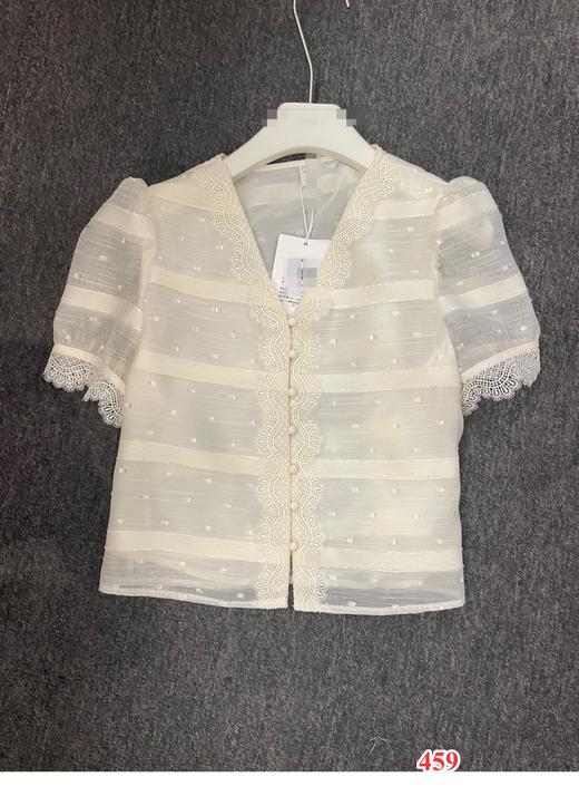 【门店同款】ENJOY夏季V领蕾丝开衫上衣 150794555 商品图0