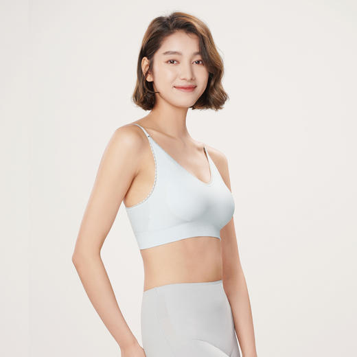 都市丽人抹胸女无缝面料背心无尺码半固定模杯短抹胸无钢圈无排扣LV4AA6 商品图3