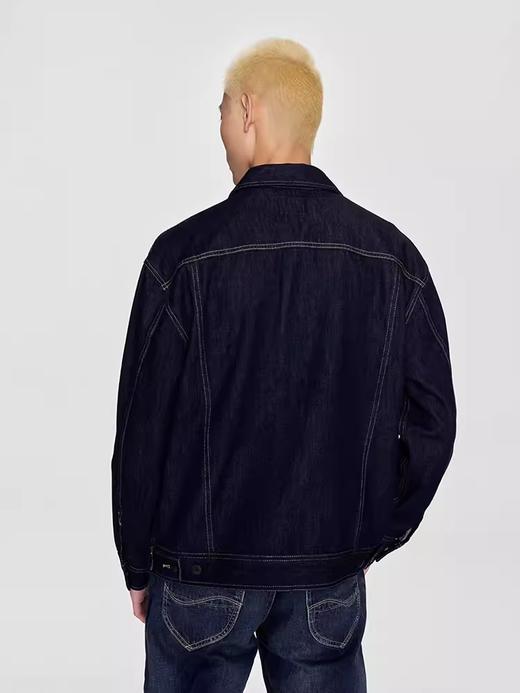 Lee商场同款24早春新品舒适版清水洗男翻领长袖牛仔夹克外套潮流 商品图1