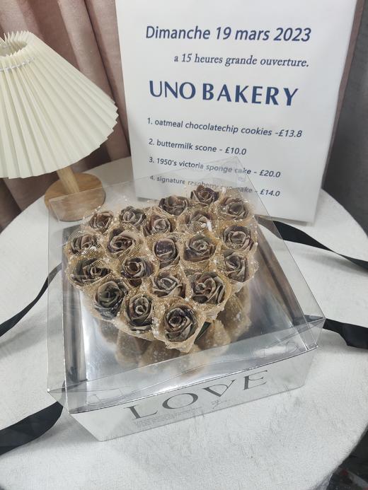 20朵桃心礼盒花束手工DIY牛津布玫瑰花束军恋礼物（手工制作产品不支持退换货哦）类b 商品图1