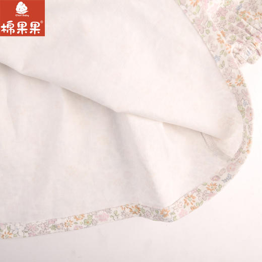 棉果果专柜同款春季新品女童细条绒碎花连衣裙M122700224029 商品图5