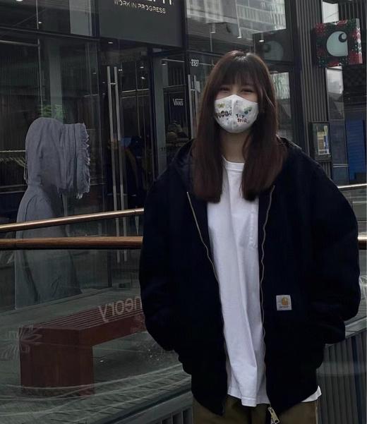 Carhartt WIP卡哈特加棉连帽工装外套 颜色：黑灰  紫色  卡其 商品图2