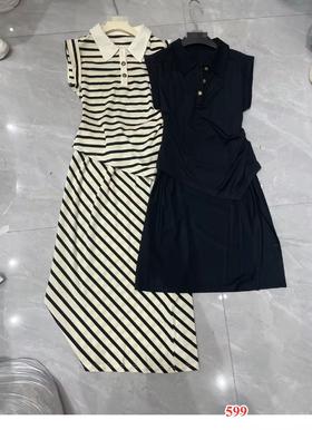 【门店同款】ENJOY夏季翻领三粒扣休闲裙套 153546354