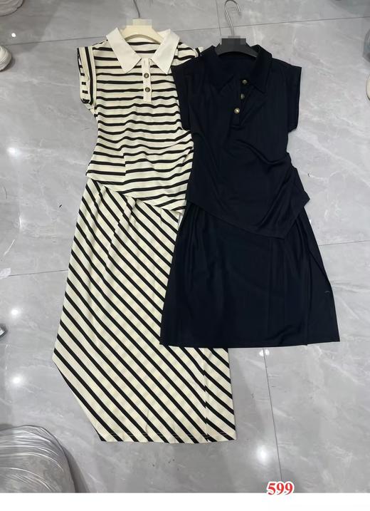 【门店同款】ENJOY夏季翻领三粒扣休闲裙套 153546354 商品图0