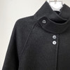 漆黑色绵羊毛大衣LZ6C02 商品缩略图7