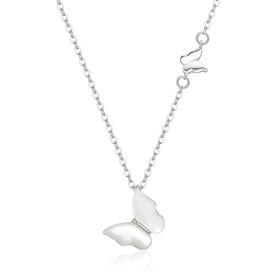 KADER卡蒂罗 蝶影仙踪项链 S925梦幻俏皮蝴蝶展翅飞舞造型设计锁骨链 甜美可爱精致优雅配饰 闺蜜同款女生款