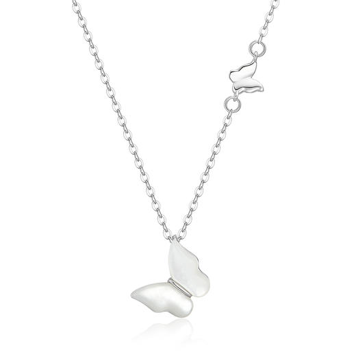 KADER卡蒂罗 蝶影仙踪项链 S925梦幻俏皮蝴蝶展翅飞舞造型设计锁骨链 甜美可爱精致优雅配饰 闺蜜同款女生款 商品图0