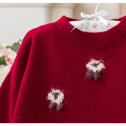 苏苏姐家洋意羊绒套头衫手工编织自制diy材料包毛线团 商品图3