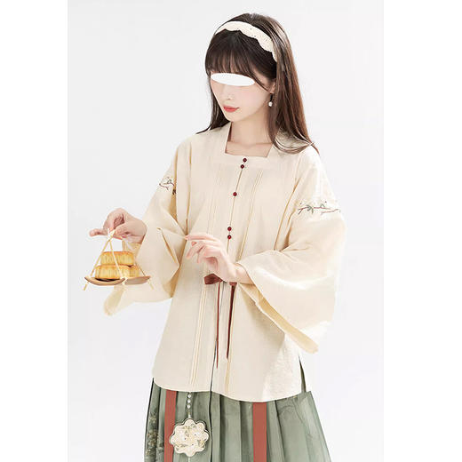 裁缝学苑AQ230明制方领衫褶裙纸样女装改良汉服套装上衣裙子样板 商品图3