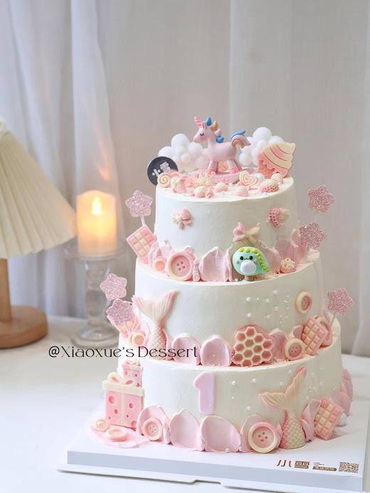 摇摇马蛋糕（图二为10+8+6寸效果图） 商品图1