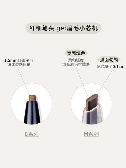 FLORTTE/花洛莉亚砍刀眉笔极细持久不脱色初学者眉笔 心选到家 商品图2