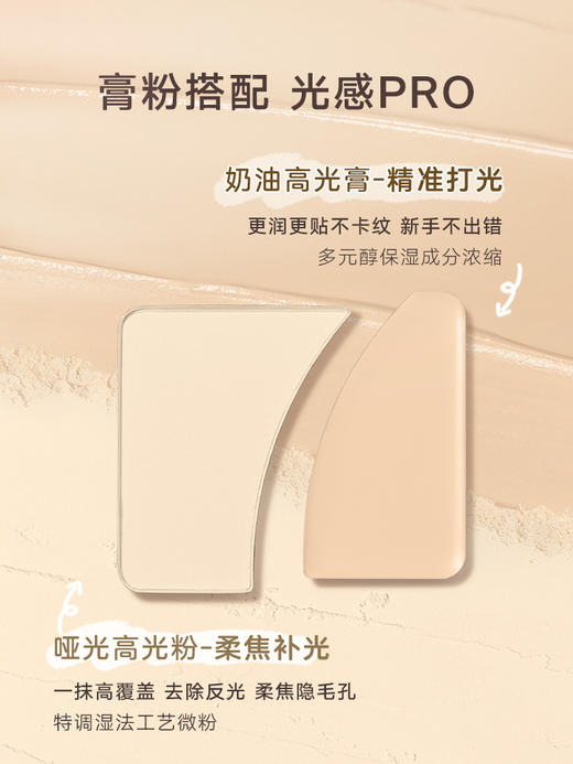 Judydoll橘朵双拼高光盘哑光粉高光膏提亮脸部立体高光修容盘 心选到家 商品图1