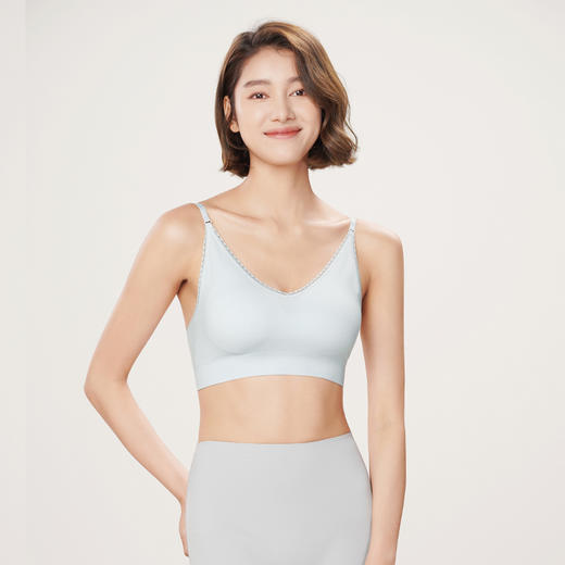 都市丽人抹胸女无缝面料背心无尺码半固定模杯短抹胸无钢圈无排扣LV4AA6 商品图2