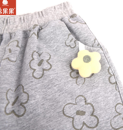 棉果果专柜同款春季新品女童纯棉针织长裤M122200224030 商品图1