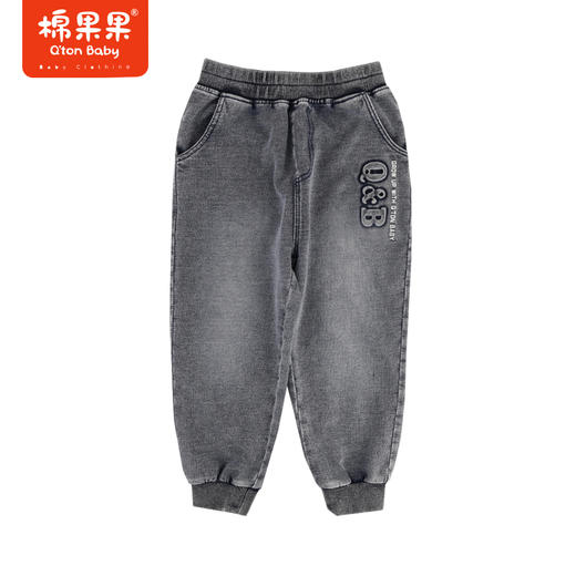 棉果果专柜同款春季新品男童弹力针织牛仔长裤M112200224065 商品图0