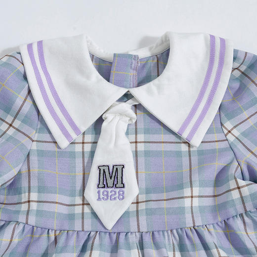 【商城同款】迪士尼格子学院风长袖连衣裙231DQ0208 商品图9