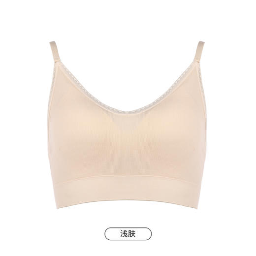 都市丽人抹胸女无缝面料背心无尺码半固定模杯短抹胸无钢圈无排扣LV4AA6 商品图9