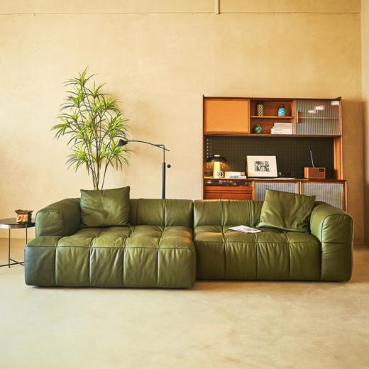 Maud 四人沙发 | 皮布面料可选，详询客服 商品图0