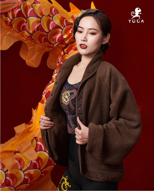 壁虎瑜伽【2312SY273】摇粒绒保暖外套【5天发货】 商品图0