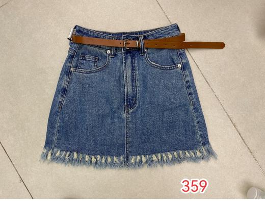 【门店同款】ENJOY夏季复古毛边设计半裙 152894120 商品图0