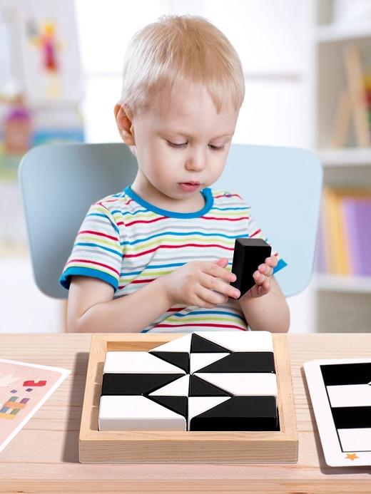 【大号木质 80关卡 考验孩子空间想像能力】益智隐藏积木拼图玩具培养儿童空间思维想象能力亲子互动桌面游戏 商品图2