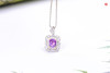 【依凝】18k金镶薰衣草紫色蓝宝石吊坠 商品缩略图0