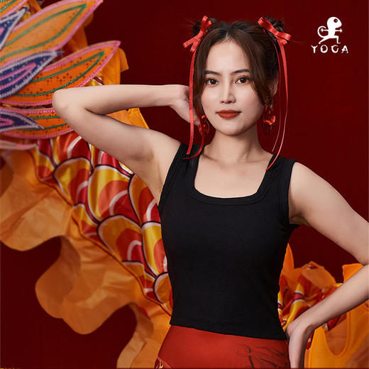 壁虎瑜伽【2312SY271】肩带加绒背心（一体式胸垫）【5天发货】 商品图6