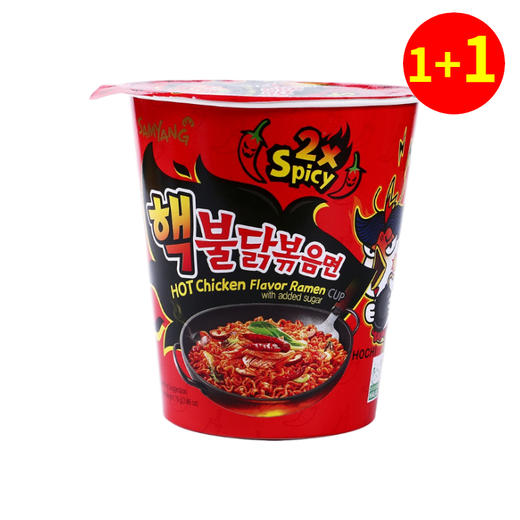 【1+1】삼양 핵불닭볶음면컵소70g 商品图0
