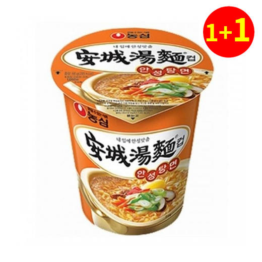 【1+1】농심 안성탕면컵소66g 商品图0