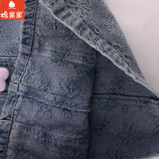 棉果果专柜同款春季新品女童提花牛仔背带裙M122703224032 商品图1
