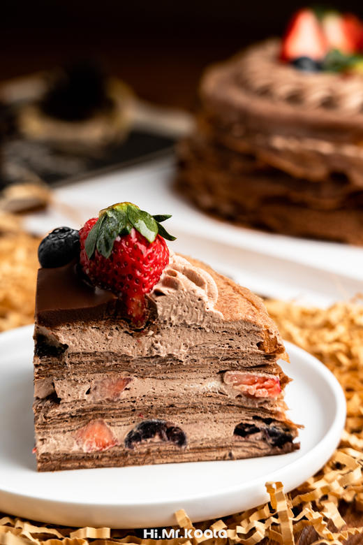 低糖-草莓覆盆子巧克力千层（同城配送） | 烤爱 商品图3