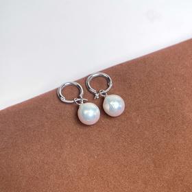DS925珍珠耳坠-多彩圆珠耳环