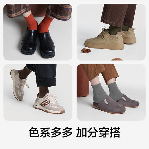 有棵树男士纯棉中筒袜5双装-O4091 商品图2