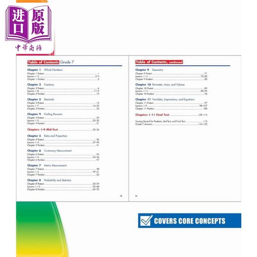 【中商原版】光谱练习册 数学文字应用题系列 7年级 Carson Dellosa Spectrum Word Problems Grade 7 美国CarsonDellosa 原版 商品图2