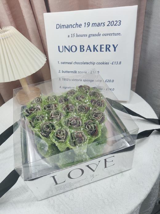 20朵桃心礼盒花束手工DIY牛津布玫瑰花束军恋礼物（手工制作产品不支持退换货哦）类b 商品图2