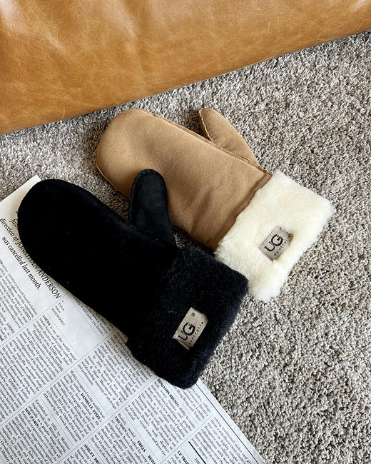 THS 1.13-无 UG家 冬日暖温暖 软软乎乎羊毛手套 2色 CU1145 商品图1