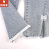 棉果果专柜同款春季新品女童微喇弹力牛仔长裤M122200224014 商品缩略图6