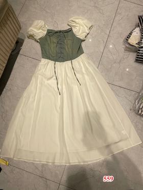 【门店同款】ENJOY夏季牛仔拼接大裙摆连衣裙 150771556