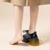 ZHR英伦单鞋女2024新款松糕复古厚底显高皮鞋百搭系带通勤乐福鞋 商品缩略图10