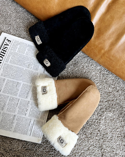 THS 1.13-无 UG家 冬日暖温暖 软软乎乎羊毛手套 2色 CU1145 商品图0