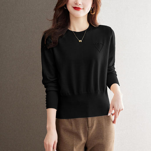 高腰本命年红色女装毛衣，短款小个子打底衫CC- 66-5192 商品图2