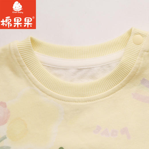 棉果果专柜同款春季新品女童纯棉圆领套头卫衣M122180224025 商品图4