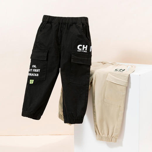 【商城同款】迪士尼童装男童大口袋工装裤休闲长裤2024春秋新款中大童帅气裤子223DK0361 商品图4