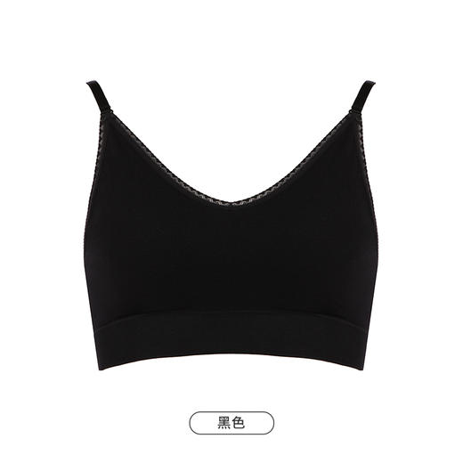 都市丽人抹胸女无缝面料背心无尺码半固定模杯短抹胸无钢圈无排扣LV4AA6 商品图8