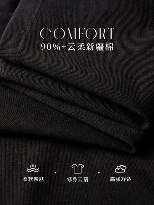 【年终特卖】【东方系列】熙世界设计感国风T恤显瘦V领长袖上衣女2025秋新款 商品图3